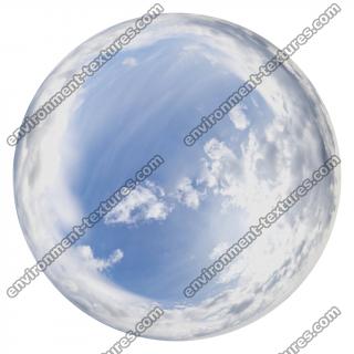 HDRi Skydome of Blue Clouded Sky 16K 
